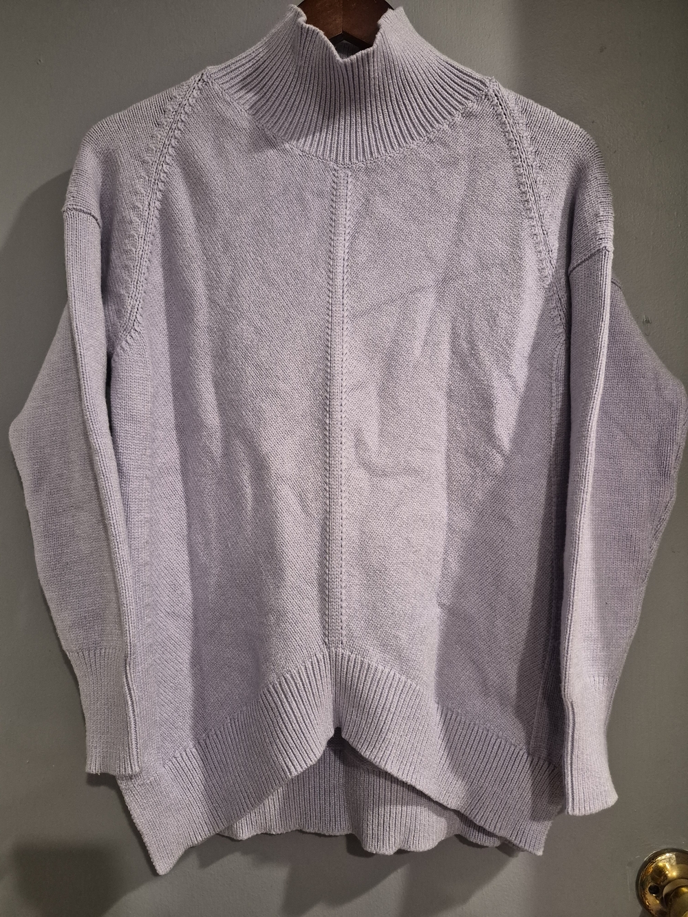 Maeve Lavender Turtleneck Pullover Sweater